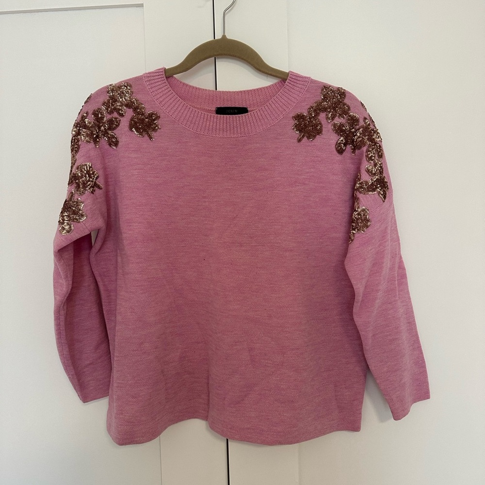 J. Crew Pink Knit Sweater